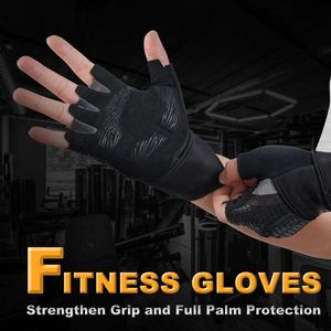 Weightlifting Workout <b>Gloves</b> With Wrist Support Fitness Weight Lifting Breathable Microfiber Palm Men <b>Women</b> Gym Sports <b>Gloves</b> - Product Image 3