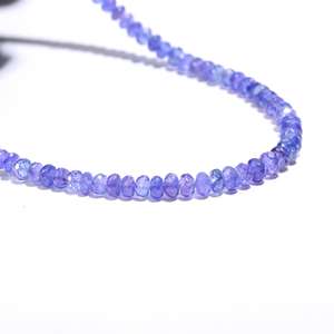 Superventas, hermoso collar de cuentas de tanzanita natural, 4mm-5mm, piedra natal de diciembre, cuentas de piedras preciosas, fabricación de joyas, collar, regalo - Product Image 5