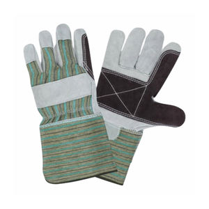 ถุงมือทำงานหนังวัวผ่าหน้าสำหรับผู้ชายถุงมือหนังวัวปกป้องเต็มรูปแบบถุงมือหนังแกะหนังวัวถุงมืออุตสาหกรรม - Product Image 5