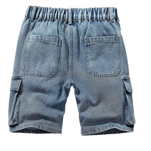 New Arrival High Quality Training Wear <b>Men</b> <b>Jeans</b> Shorts With Pocket Casual Use Hot Sale <b>Men</b> <b>Jeans</b> Shorts For Sale OEM Service - Product Image 2