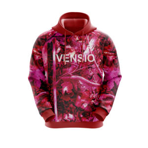 Sweat à capuche d'hiver rose uni de haute qualité 100% polyester avec impression numérique pour la chasse et design respirant - Product Image 6