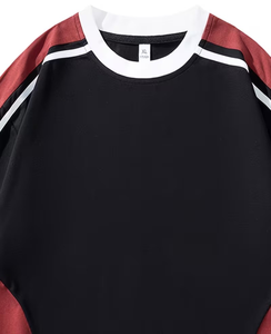 Camiseta de algodón puro para hombre, camiseta de manga corta de talla grande, holgada, estilo de hombro caído, transpirable - Product Image 4