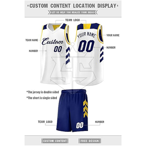 Nouvelle conception personnalisée uniformes de basket-ball réversibles uniformes de basket-ball réversibles bon marché - Product Image 2
