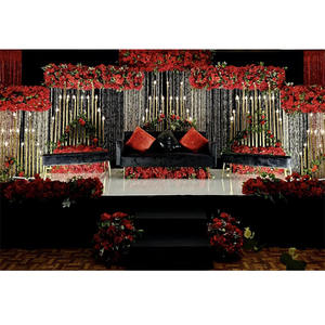 Candelabros hermosos para escenario de boda romántico, soportes fantásticos para escenario de boda, candelabros para escenario de boda occidental - Product Image 1