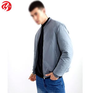 . Blouson aviateur classique pour hommes avec poignets côtelés tissu léger respirant adapté aux vêtements décontractés et aux sorties de week-end - Product Image 3