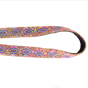 Nouvelles ceintures artisanales à la mode, sangles à perles, design exclusif pour les fans de volley-ball, accessoires de sac à main de qualité pour les tenues de match - Product Image 1