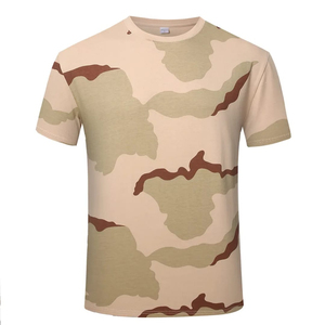 Nouveau T-shirt de camouflage à manches courtes en coton Vente en gros pas cher T-shirt de camouflage vierge confortable à manches courtes pour hommes - Product Image 1