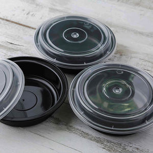 High Quality Home and <b>Kitchen</b> <b>Kitchen</b> <b>Storage</b> Plastic Food <b>Container</b> Round Disposable Plastic Take Away Food <b>Container</b> With Lid - Product Image 2