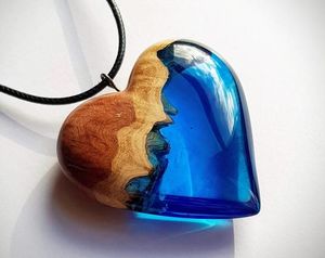 Collar con colgante de resina de madera Lovers Point, el mejor regalo de aniversario personalizado para su ser querido, tema Cristiano para Niños - Product Image 6