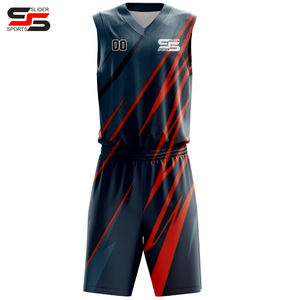 Uniforme de basket-ball jeunesse pour adultes chemises uniformes d'équipe de basket-ball personnalisées et d'entraînement avec ensembles de shorts numéro de nom personnalisé - Product Image 4