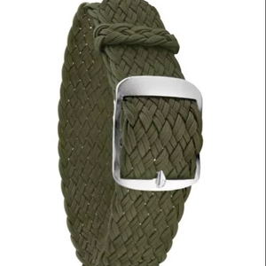 Unisex D20 Green Perlon Craft Luxury <b>Watch</b> Strap 14-24mm Water-Resistant <b>Watch</b> Parts Stainless Steel Buckle Smart <b>Watch</b> Band - Product Image 1