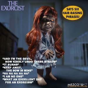 ตุ๊กตาเรแกนจากเรื่อง Exorcist Mega Scale ขนาดใหญ่ 15 นิ้ว สไตล์การ์ตูน ทำจากผ้าฝ้ายและพลาสติก พร้อมอุปกรณ์เสริมสำหรับเด็ก หมายเลขรุ่นสำหรับการตกแต่ง - Product Image 5