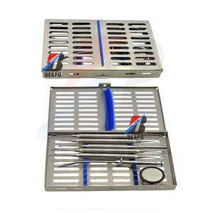 9 Pcs VISTA kit Dentaire Parodontal Microchirurgie Tunneling Instrument Titane Bleu - Product Image 6