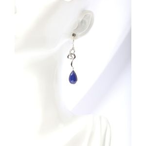 Boucles d'oreilles pendantes vintage plaquées or 18 carats avec perle et diamant en or rose - Product Image 4