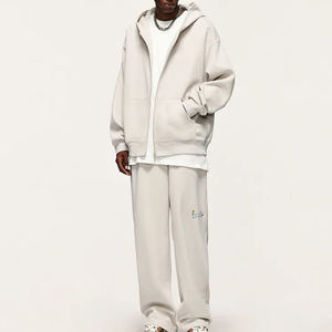 Custom design logo heavyweight Elegant Tracksuit for Women USA Size Pullover flare sweatpants full <b>zip</b> up <b>hoodie</b> tracksuit - Product Image 4