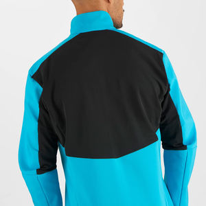 Chaqueta Softshell para Hombre con Logotipo Personalizado al por Mayor, Cierre Completo, Cuello Alto, Tela de Lona, Ropa Deportiva para Exteriores, Nueva Llegada en Oferta - Product Image 5