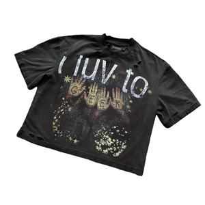 Tops Sexys de Alta Calidad para Mujer, Moda de Primavera, Tela Elástica, Manga Corta, Cuello en V Profundo, Camisetas Ajustadas - Product Image 3