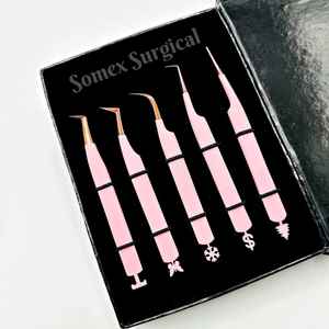 Meilleures pinces pour extensions de cils en acier inoxydable, haut de gamme, multi-pièces, stockage, pinces à cils greffées - Product Image 5