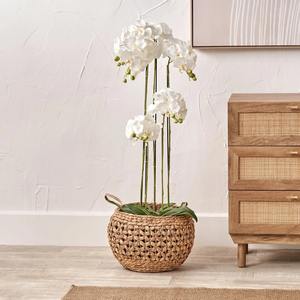 ชุดตะกร้าหวายน้ำธรรมชาติทรงกลม 3 ใบ ตะกร้าเก็บของทำมือ ขายส่ง เป็นมิตรกับสิ่งแวดล้อม ผลิตในเวียดนาม - Product Image 6