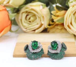 Aretes de Plata de Primera Calidad, Elegantes y Modernos, con Moissanita, para Bodas y Fiestas, Colección para Mujeres y Chicas - Product Image 2