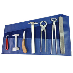 Kit d'outils de maréchal-ferrant réutilisables de 7 pièces pour le soin des sabots de cheval Utilisation du bétail équin avec pince à râper - Product Image 6