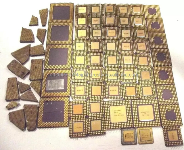 GOLD PLATED CPU Ceramic Processor Scrap Recyclable Product