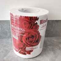 Haute qualité 2ply pâte de bois vierge pour usage quotidien Mage rouleau gros rouleaux de papier toilette