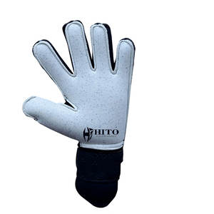 Gants de gardien de but de football professionnels de nouvelle conception, paume avant Aqua Letax et dos en silicone imprimé - Product Image 3