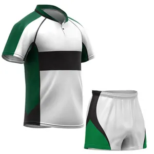 新设计升华印花涤纶澳大利亚长袖Nrl联赛球队定制男式橄榄球马球运动衫