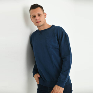 Sweat-shirt pour homme de marque de créateur, en coton mélangé, molleton, surdimensionné, ample, épaules tombantes, décontracté, pull, OEM, étiquette privée - Product Image 3