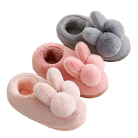 Chaussons personnalisés en peluche lapin Vente en gros Animal Lapin Chaussons en peluche Lapin en peluche Chaussons en peluche de coton