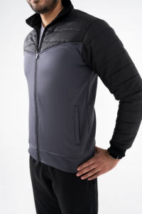 Chándal informal personalizado de alta calidad, conjunto de ropa deportiva de tela de poliéster para hombres, Otoño, secado rápido - Product Image 3
