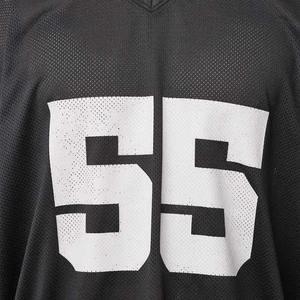 Camisas de malla de sublimación de alta calidad, ropa de calle cuadrada de sublimación de poliéster de gran tamaño personalizada, camiseta de fútbol americano de malla - Product Image 3