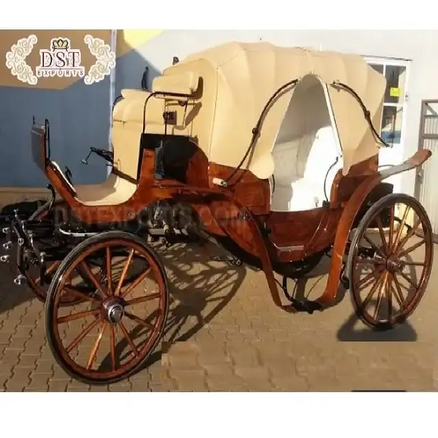 Twin tradicional com capuz Landau Horse Carriage Viajando New Horse Drawn Carriage Cavalo Desenhado Vis A Vis Victoria Carriage