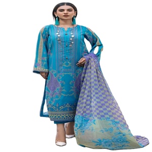 Charizma Brand High Quality Heavy Embroidery Women's Lawn Salwar Kameez Indian Pakistani <b>Wedding</b> Party Wear <b>Dresses</b> Discount - Product Image 1