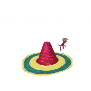 Sombrero de paja personalizado barato de Vietnam/sombrero de playa de bambú con cinta para fiesta diaria boda granjero sombrero de playa Decoración - Product Image 3