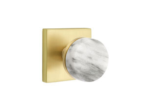 ลูกบิดประตูหินอ่อนสีขาว รูปทรงและขนาดสั่งทำได้ ผลิตในอินเดีย - Product Image 3