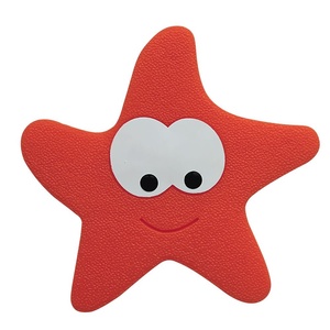 Collezione Spirella Starfy, set di tappetini per doccia da 5 pezzi, PVC, rosso - Product Image 1