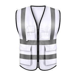 Chaleco de seguridad para trabajadores de alta calidad, chaqueta de malla de poliéster a prueba de agua con Flash LED, logotipo personalizable, ropa reflectante - Product Image 1
