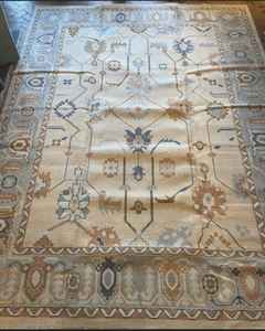 พรมทอลายดอกไม้แบบชาวทิเบตอินโด4x6ถึง12X15ฟุตพรมทอมือใน NZ ขนสัตว์-ช่างฝีมือ-งานฝีมือปรับแต่งขนาดที่มีอยู่ - Product Image 2