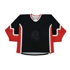 Jersey de Hockey sobre Hielo Rojo Personalizado, Uniforme de Práctica de Malla de Poliéster de Color Sólido, Ropa de Entrenamiento para Equipos Juveniles y Adultos, Producción de Fábrica - Product Image 5