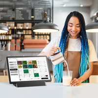 Tablette Android de point de vente (PDV) 11 pouces haute technologie avec NFC pour paiement sans contact, écran tactile intelligent sans batterie et station de charge