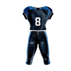 Uniforme de fútbol americano personalizado transpirable de poliéster 100% de talla grande, diseño personalizado, su propia sublimación, uniforme de camiseta de fútbol - Product Image 6