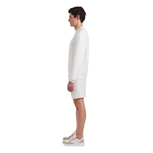 Men Casual Crewneck Sweat Set 460 GSM Cotton Fleece Sweatshirt <b>Jogger</b> Tracksuit Winter Street Fashion OEM Private Label - Product Image 6