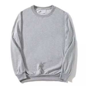 Alta calidad OEM pulóver liso teñido felpa en blanco Jogger blanco cuello redondo algodón personalizado con capucha cuello redondo sudadera para venta al por mayor - Product Image 2