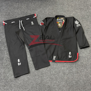 Kimono personnalisé Jiu Jitsu Gi 100% coton 450 Gsm veste de tissage de perles 10oz pantalon en coton sergé Ripstop personnalisé Bjj Gi fabriqué au Pakistan - Product Image 2