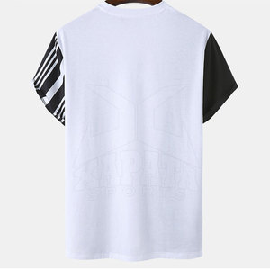 เสื้อยืดผู้ชายมาใหม่ สีพื้น ผ้าฝ้ายทนทาน 100% ผ้าฟลีซคุณภาพสูง แห้งเร็ว ระบายอากาศได้ดี ทรงหลวม แขนสั้น - Product Image 2