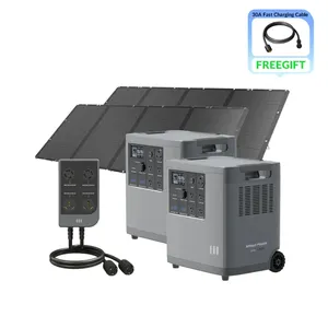 Stock Industrial DIY Lithium Ion Plastic <b>Solar</b> <b>Generator</b> 240V 3.6KWh Pro 400W Auto Start Portable 15L Fuel Tank 12h Running time - Product Image 3