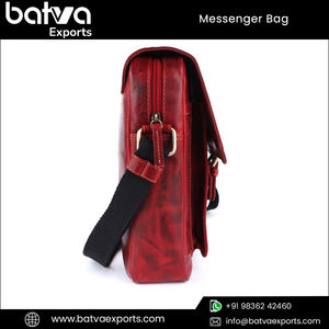 Bandolera bandolera para hombre a la moda de proveedor líder 100% piel auténtica de grano completo superventas logotipo personalizado multicolor - Product Image 5