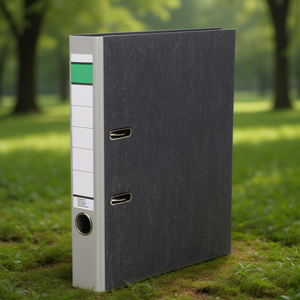 DIN A4 Binder 50mm 100% Recycled Paper Grey Neutral Goods <b>File</b> Folder - Product Image 3